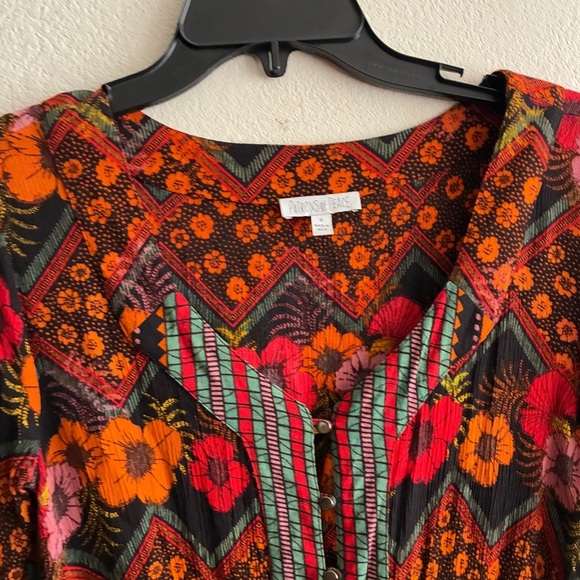 Patrons of Peace Bohemian Multicolor Floral Playsuit Romper S - Picture 8 of 13